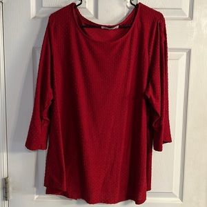 Rose and olive blouse size 3X excellent condition